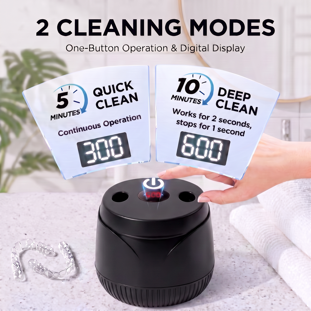 CrystalPod™ - Ultrasonic Retainer Cleaner 2.0
