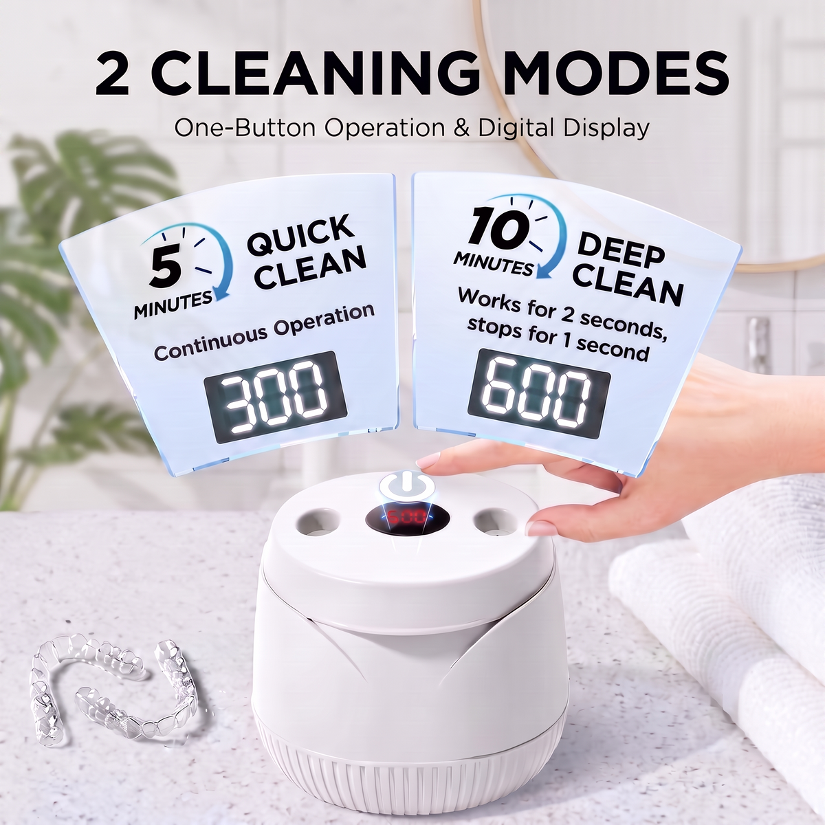 CrystalPod™ - Ultrasonic Retainer Cleaner 2.0
